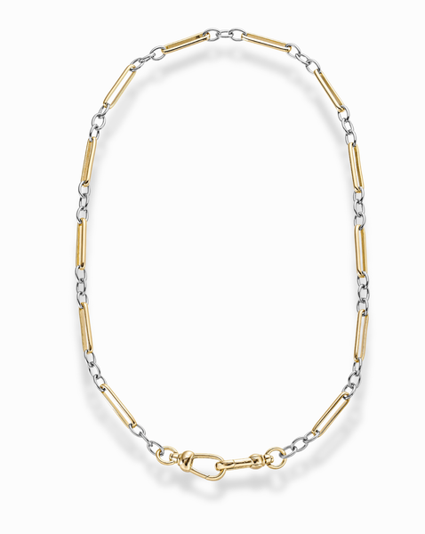 Liam Watch Chain Necklace - Mixed Metal