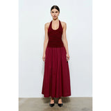 Odette Ruched Maxi Dress