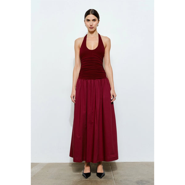 Odette Ruched Maxi Dress