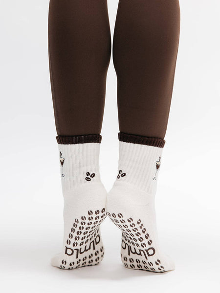 Espresso Martini Pilates Grip Socks