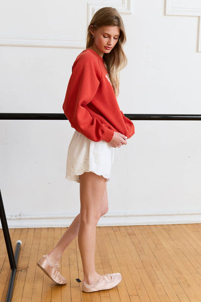 Scallop Eyelet Shorts