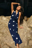 Polka Dot Scarf Dress