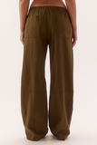 Remy Pant in Deep Khaki, back view