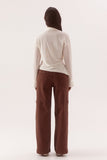 Selen Shirt in Chalk, back view