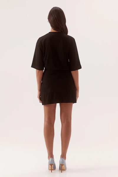 Sohvi Tee Dress in Black, back view