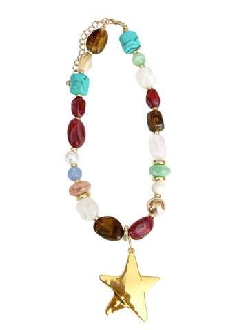 Reese Beaded Star Necklace