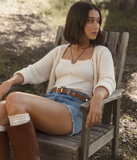 Suede Gemstone Belt