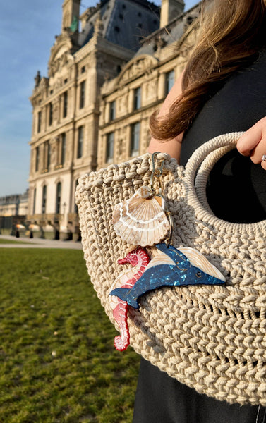 Seashell Bag Charm & Keychain