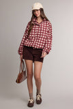 Rosie Check Windbreaker