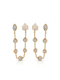 Double Piercing Bone Earrings