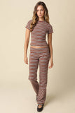 Esther Striped Top Set