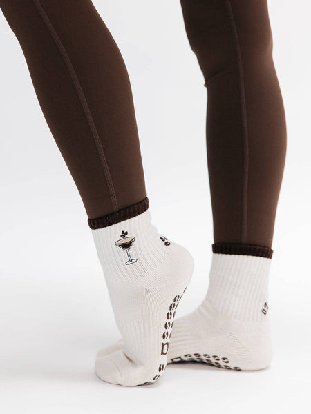 Espresso Martini Pilates Grip Socks