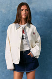 Americana Gingham Trim Jacket
