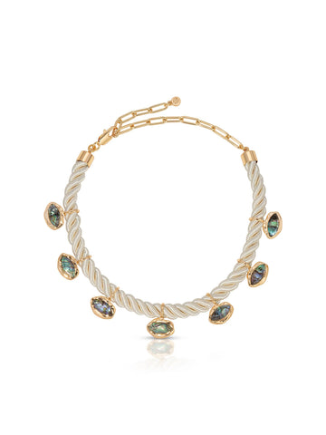 Midnight Luxe Abalone Choker