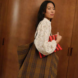 Elisa Tartan Tote