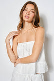 ELODIE EYELET TOP