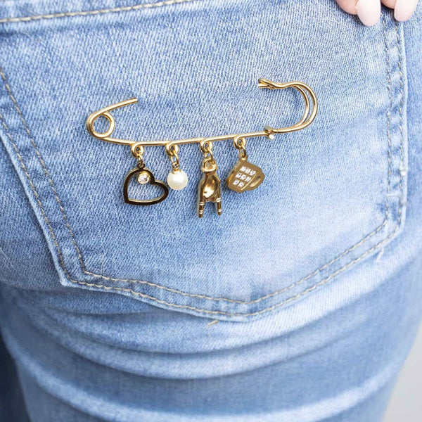 Charm Holder Brooch