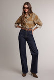 Bandana Print Button-Up Shirt