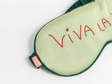 “Viva La Vida" Silk Sleep Eye Mask - Green
