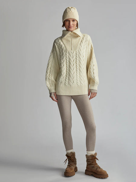 Daria Half Zip Cable Knit