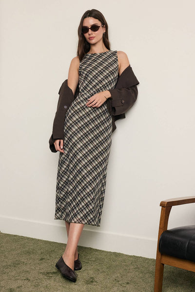 Harlow Plaid Maxi Dress