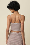 Zoey Striped Crop Knit Top
