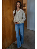 Ribbed Polo Sweater