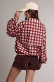 Rosie Check Windbreaker