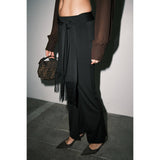 Sutton Fringe Tie Wide Leg Pants