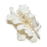Ivory Magnolia Claw Clip