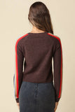 Rylee Contrast Stripe Knit Sweater