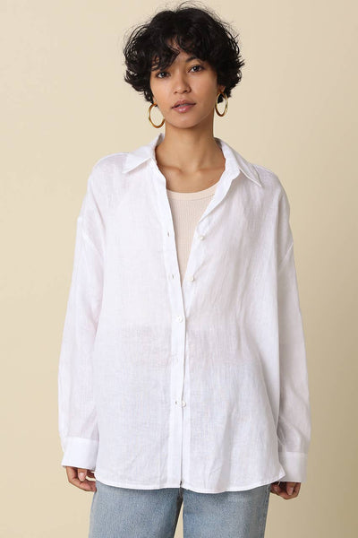 Jada Linen Shirt - White