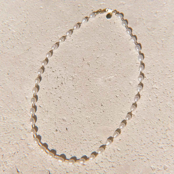 Talia Pearl Necklace worn
