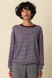 Izzy Striped Relaxed Knit Top