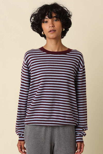 Izzy Striped Relaxed Knit Top