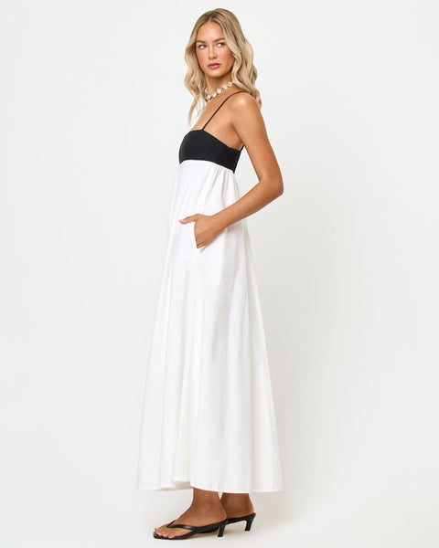 Raveena Dress - Black/Cream