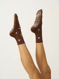 Snowflake Petal Grip Sock