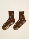 Snowflake Petal Grip Sock