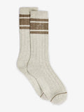 Malissa Plush Wide Rib Sock - Ivory Marl