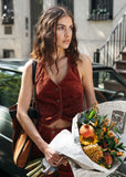 Halter Vest - Brick Cord