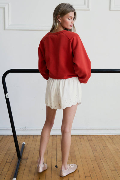 Scallop Eyelet Shorts