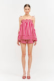 Juni Red Stripe Top