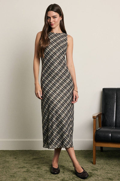 Harlow Plaid Maxi Dress