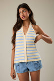At the Dock Stripe Halter Top