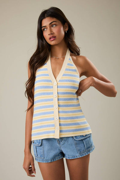 At the Dock Stripe Halter Top