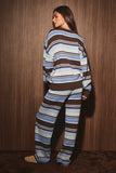 Multi Stripe Sweater Set