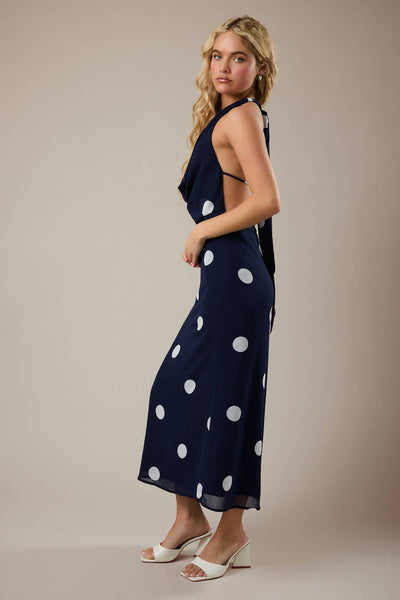 Polka Dot Scarf Dress