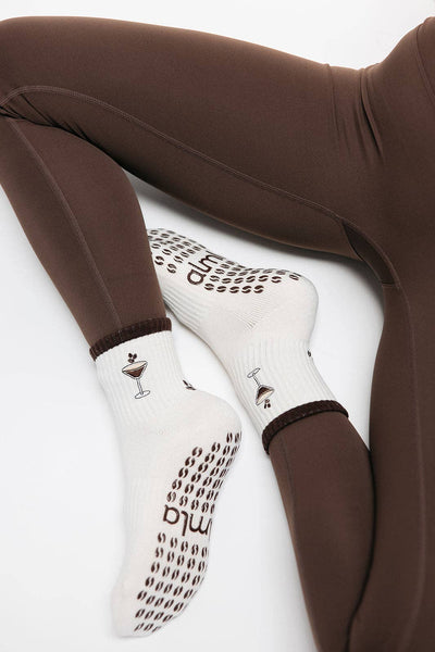 Espresso Martini Pilates Grip Socks