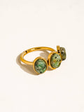 Sorrel Triple Stone Ring