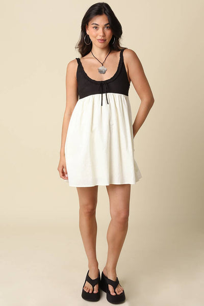Kamari Contrast Mini Dress